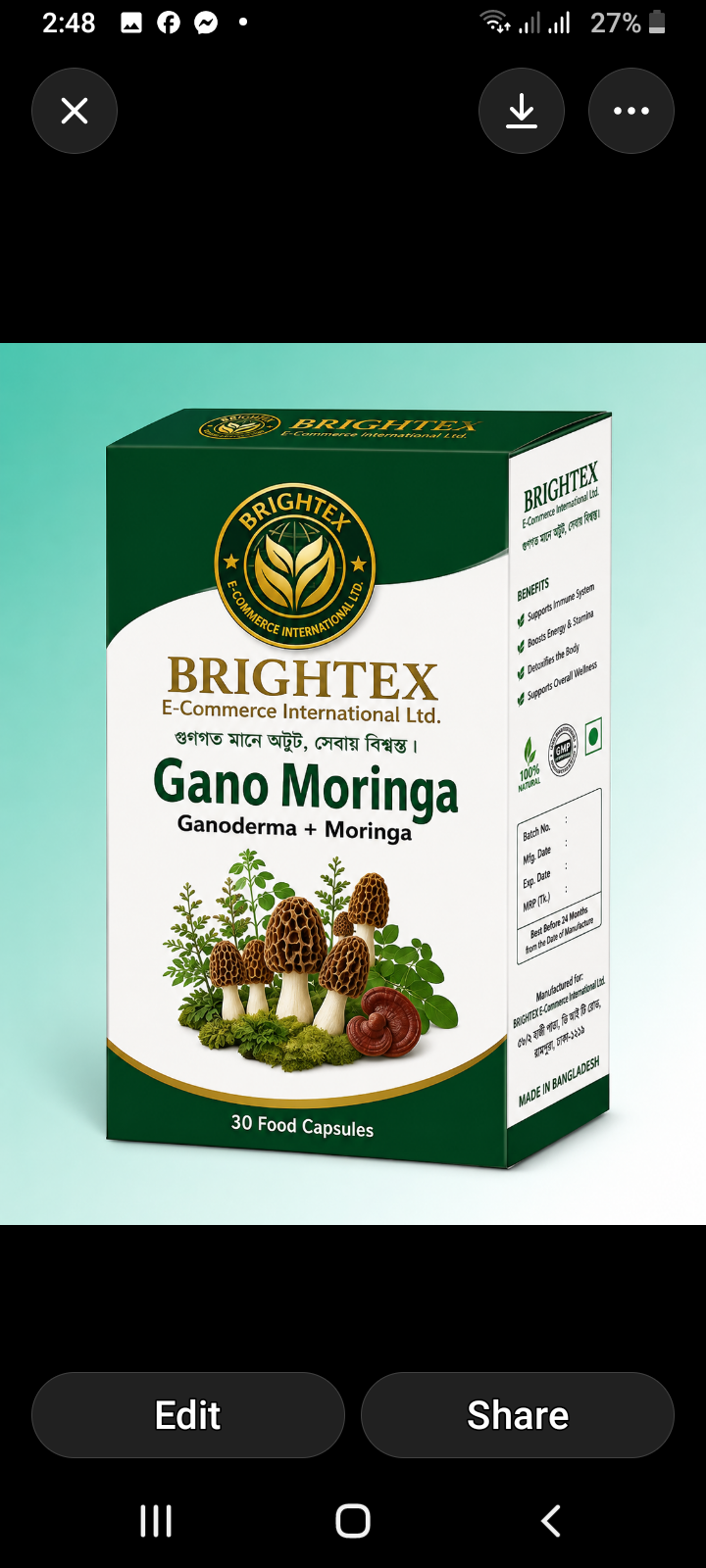 Brightex Gano Moringa