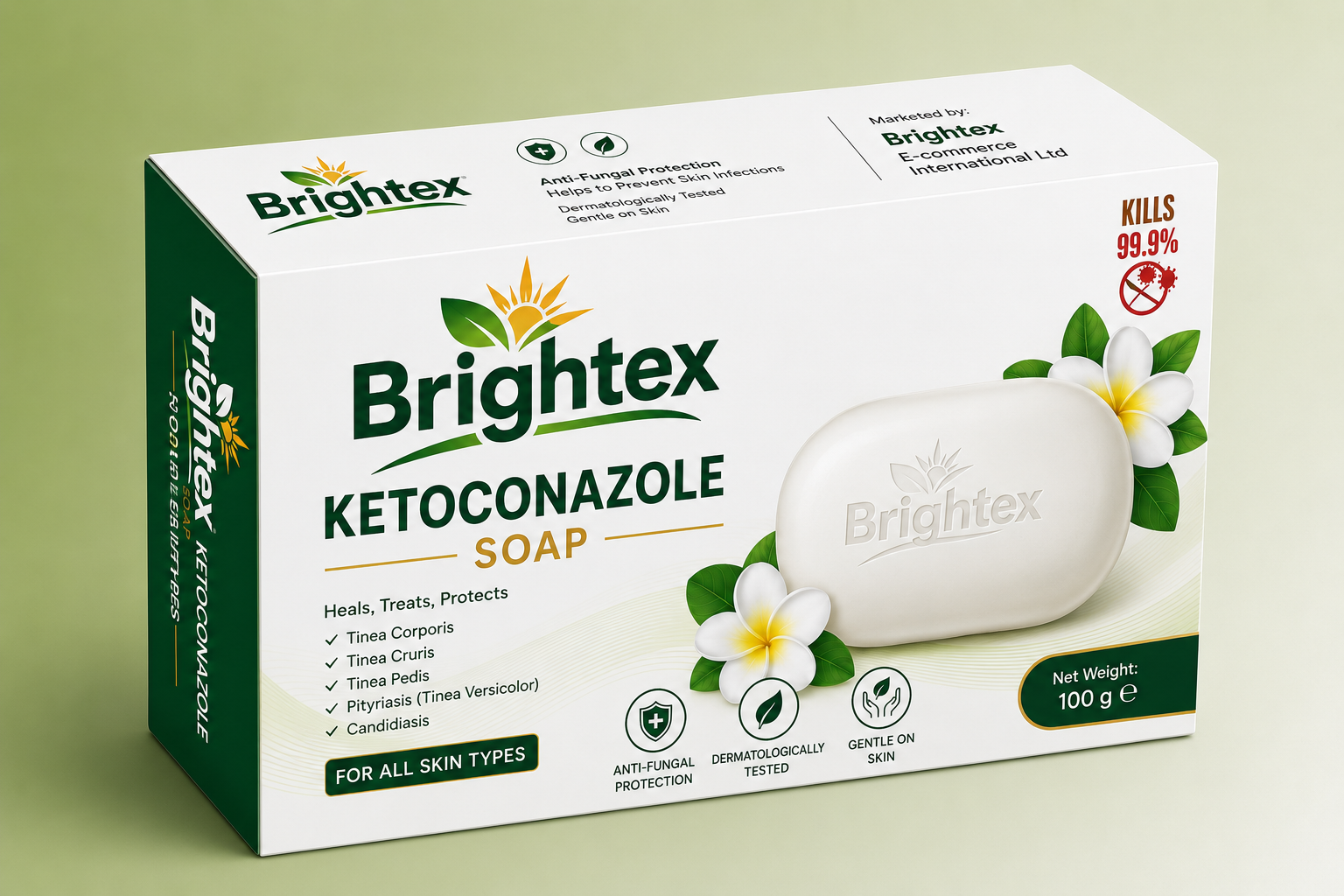 Brightex Ketoconazoal soap 100 gm